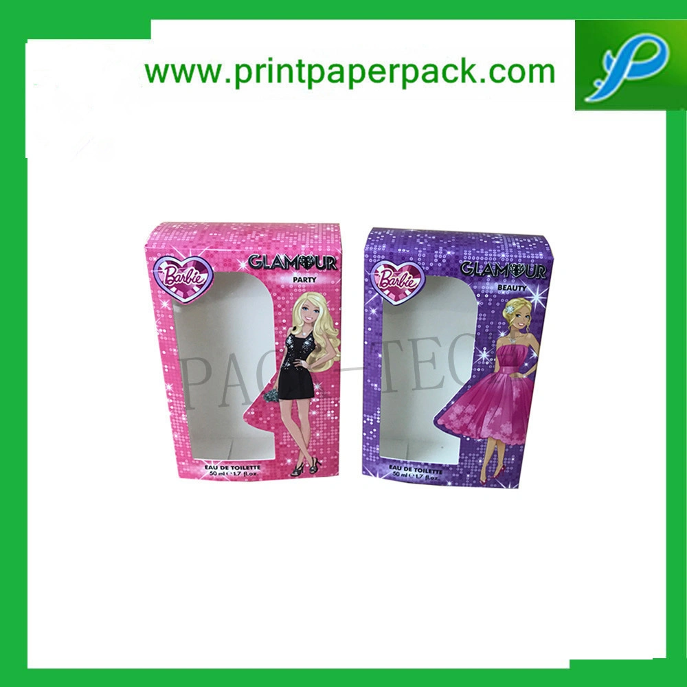 Custom Rigid Cardboard PVC Window Cosmetic Perfume Packaging Paper Boxes Baby Care Product Packaging Perfume Packaging Box Makeup Box