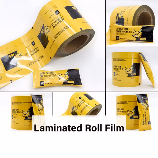 Bocadillo de chocolate con papel laminado impreso personalizado