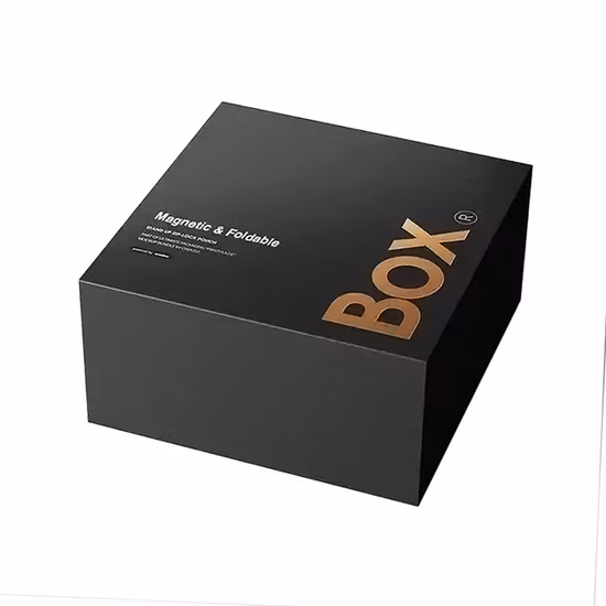 Cartón plegable Cosméticos Maquillaje Joyería Ropa Caja de embalaje de regalo de papel magnético para reloj Embalaje de regalo de fiesta de boda con cinta