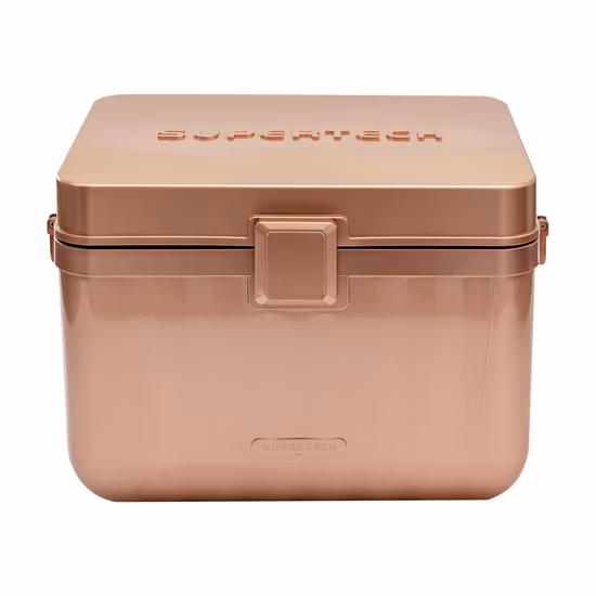 Caja más fresca de plástico con asa para coche y cosméticos, caja más fresca de hielo para cerveza